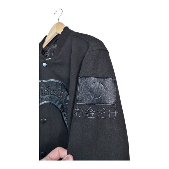 Hudson Outerwear x Babe Collaboration Embroidered Sequin Black Jacket Men's Sz L - Picture 5 of 16
